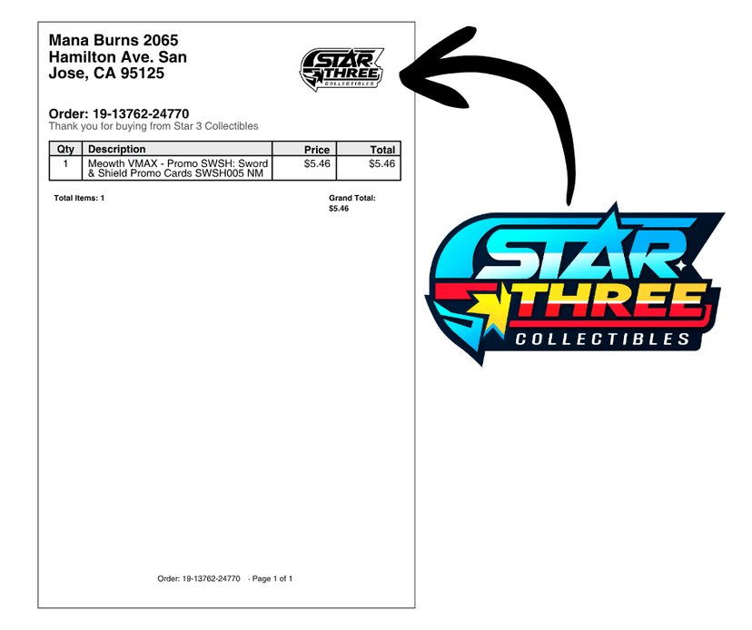 Professional packing slips